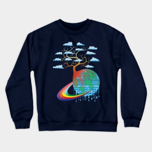 The earth will be more beautiful if we continue to maintain the environment sustainability Crewneck Sweatshirt